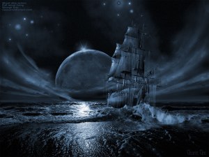 Ghost Ship At Night